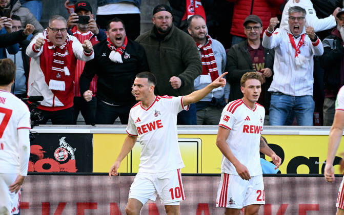 Cologne, Germany, Bundesliga 1, Matchday 5, Rhein Energie Stadium Cologne, 1. FC Köln vs. Borussia Mönchengladbach; Said El Mala celebrates after scoring; Celebration, Joy, Action