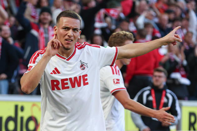1 Bundesliga 26 27 1 FC Cologne vs. Borussia Mönchengladbach on October 11, 2026, at the RheinEnergieSTADION in Cologne Cheers, goal celebrations, Goal scorers, goal scorer Said El Mala Koeln 10 celebrates after scoring the goal that made it 2–1 MH