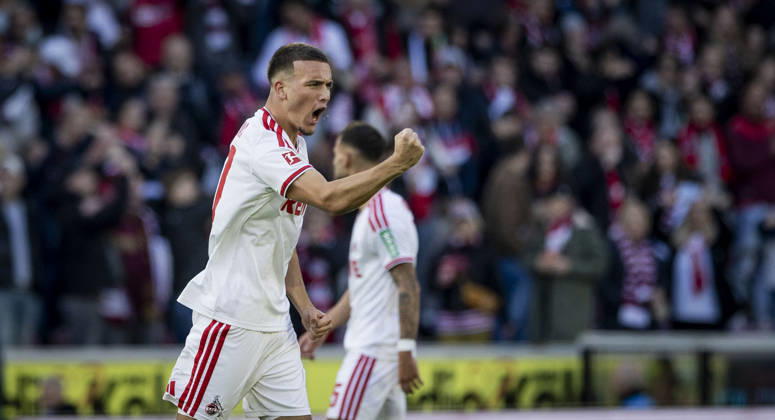 Cologne, Germany, Oct. 11, 2026 Goal celebration by Said El Mala, 1. FC Köln vs. Borussia Mönchengladbach, Oct. 10, 2026