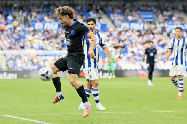 ESP LaLiga EA Sports Real Sociedad RC Deportivo La Coruna Mario Soriano of RC Deportivo during the LaLiga EA Sports match between Real Sociedad and RC Deportivo played at Anoeta Stadium in Gipuzkoa on October 11, 2026, in Spain. Spain Soccer Copyright: xAgenciaxLOFx