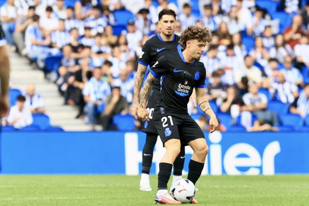 ESP LaLiga EA Sports Real Sociedad RC Deportivo La Coruna Mario Soriano of RC Deportivo during the LaLiga EA Sports match between Real Sociedad and RC Deportivo played at Anoeta Stadium in Gipuzkoa on October 11, 2026, in Spain. Spanish Soccer Copyright: xAgenciaxLOFx