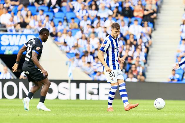 ESP LaLiga EA Sports Real Sociedad RC Deportivo La Coruna Luka Sucic of Real Sociedad during the LaLiga EA Sports match between Real Sociedad RC and Deportivo played at Anoeta Stadium in Gipuzkoa on October 11, 2026, in Spain Spanish Soccer Copyright: xAgenciaxLOFx