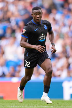 October 11, 2026, San Sebastian, Guipuzcoa, Spain: Bil Nsongo of RC Deportivo de A Coruna in action during the LaLiga EA Sports match between Real Sociedad and RC Deportivo de A Coruna at Anoeta on October 11, 2026, in San Sebastian, Spain. San Sebastian Spain - ZUMAa181 20261011_zaa_a181_112 Copyright: xRicardoxLarreinax