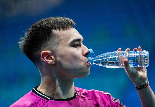 Kay Stumper of SV Muelhausen, Germany (photo ms1297b) at the 2026 European Table Tennis Championships in Ljubljana LJUBLJANA, SLOVENIA, OCTOBER 11, 2026 Kay Stumper Post SV Muelhausen, Germany (photo ms1297b) in action at the European Table Tennis Championships at Stozice Arena, Ljubljana, Slovenia. Photo by Manfred Schillings. Ljubljana, Stozice Arena, Slovenia