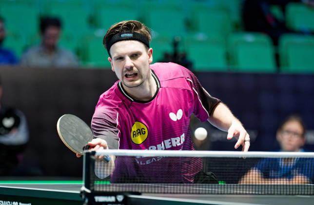 Ricardo Walther ASC Gruenwettersbach, Germany (photo ms1236b) at the 2026 European Table Tennis Championships in Ljubljana LJUBLJANA, SLOVENIA, OCTOBER 11, 2026 Ricardo Walther of ASC Gruenwettersbach, Germany (photo ms1236b), in action at the European Table Tennis Championships at Stozice Arena in Ljubljana, Slovenia. Photo by Manfred Schillings. Ljubljana, Stozice Arena, Slovenia