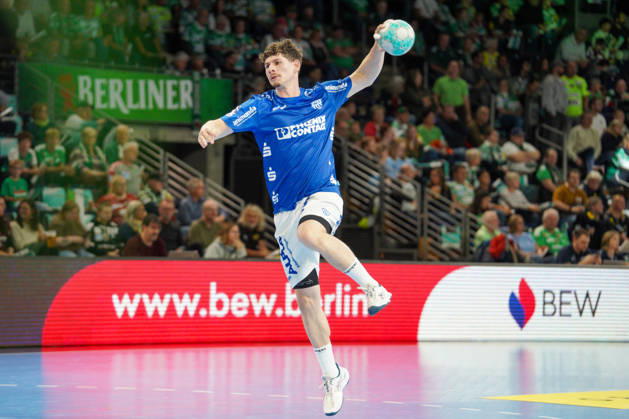Pictured: Levin Wanner of TBV Lemgo Lippe, age 18, before the game on October 11, 2026, against Fuechse Berlin; TVB Lemgo Lippe, HBL, Handball Bundesliga, 2026–27 season, Max Schmeling Halle Copyright: HMBxMedia xPascalxSpanehl