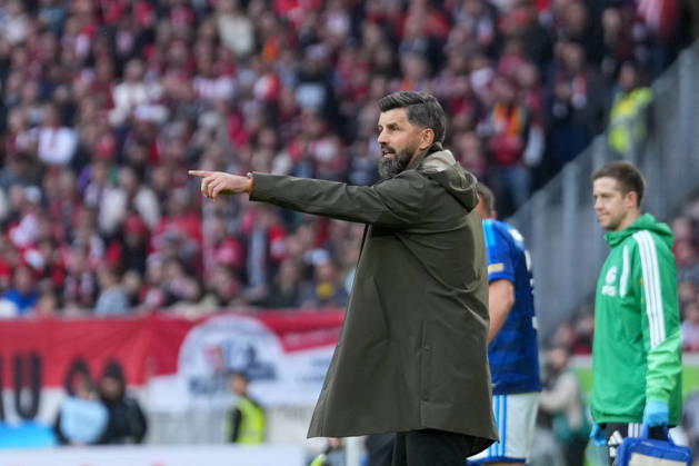 Miron Muslic, FC Schalke 04, Head Coach, Germany, Soccer, Bundesliga 1, Matchday 5, 2026–2027, SC Freiburg vs. FC Schalke 04, October 11, 2026, Europa-Park Stadium, Freiburg, Freiburg, Europa-Park Stadium, Baden-Württemberg, Germany Copyright: xArnexAmbergx