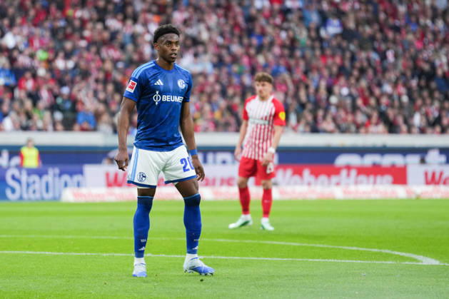 1 Bundesliga SC Freiburg vs. FC Schalke 04, October 11, 2026 Junior Adamu FC Schalke 04, 20 1 Bundesliga SC Freiburg vs. FC Schalke 04, Europa-Park Stadium, October 11, 2026 DFB and DFL regulations prohibit any use of photographs as image sequences and or quasi-video. Copyright: xBEAUTIFULxSPORTS Boscox