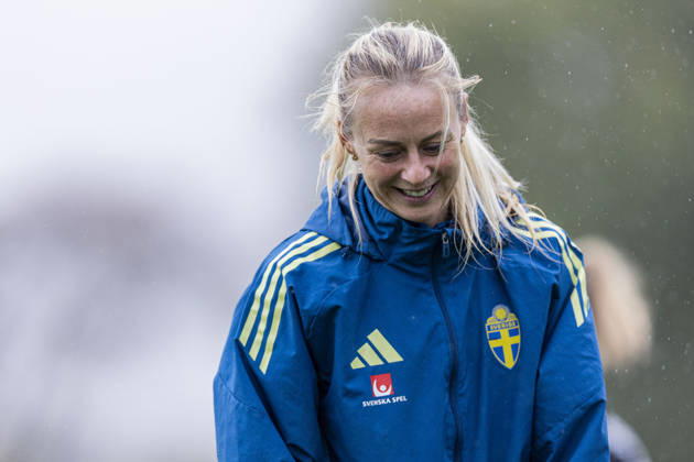 261011 Amanda Ilestedt of Sweden during a training session on October 11, 2026, in Stockholm. Photo by Caisa Rasmussen, BILDBYRAN COP 353 CR0079: soccer, football, fotball, training, practice, Sweden, women s soccer Copyright: CAISAxRASMUSSEN BB261011CR033