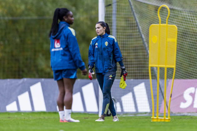 261011 Zecira MuÅ¡ovic of Sweden during a training session on October 11, 2026 in Stockholm. Photo by Caisa Rasmussen, BILDBYRAN COP 353 CR0079: soccer, football, soccer training, practice, Sweden, women s soccer  Copyright: CAISAxRASMUSSEN BB261011CR042