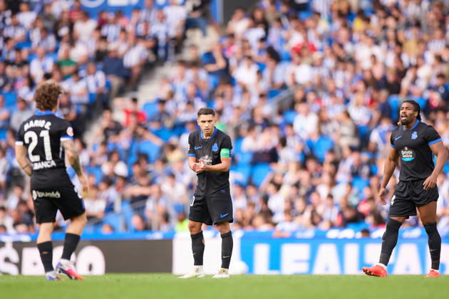 October 11, 2026, San Sebastian, Guipuzcoa, Spain: Yeremay Hernandez of RC Deportivo de A Coruna celebrates after scoring the team s second goal during the LaLiga EA Sports match between Real Sociedad and RC Deportivo de A Coruna at Anoeta on October 11, 2026, in San Sebastian, Spain. Real Sociedad V RC Deportivo De La Coruna - La Liga EA Sports - ZUMAa181 20261011_zaa_a181_138 Copyright: xRicardoxLarreinax