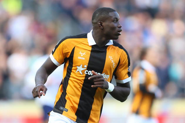 RECORD DATE NOT STATED 11th October 2026; MKM Stadium, Hull, England; Premier League Football, Hull City versus Everton; Nobel Mendy of Hull City DavexLofthouse