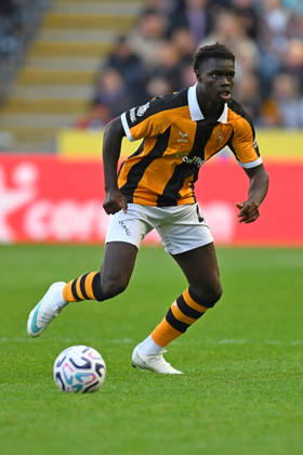 Hull City v Everton, Premier League Hull City forward Robinio Vaz (47) during the Premier League match between Hull City and Everton at the MKM Stadium, Kingston upon Hull, UK on 11 October 2026. Kingston upon Hull MKM Stadium East Riding of Yorkshire UK Editorial use only DataCo restrictions apply See www.football-dataco.com , Copyright: xIanxLyallx PSI-24983-0098