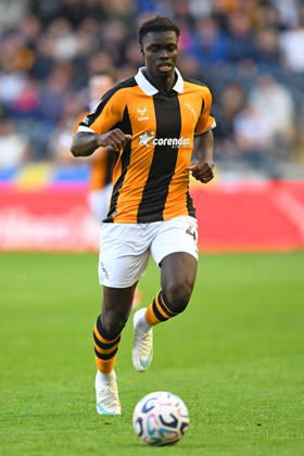 Hull City v Everton, Premier League Hull City forward Robinio Vaz (47) during the Premier League match between Hull City and Everton at the MKM Stadium, Kingston upon Hull, UK on 11 October 2026. Kingston upon Hull MKM Stadium East Riding of Yorkshire UK Editorial use only DataCo restrictions apply See www.football-dataco.com , Copyright: xIanxLyallx PSI-24983-0100