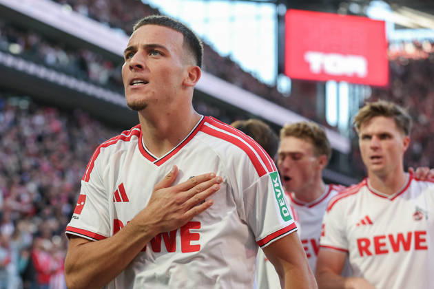 1 Bundesliga 26 27 1 FC Cologne vs. Borussia Mönchengladbach on October 11, 2026, at the RheinEnergieSTADION in Cologne Cheers, goal celebrations, Goal scorers, goal scorer Said El Mala; Cologne 10 celebrates after his goal to make it 2–1 MH