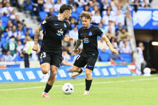 ESP LaLiga EA Sports Real Sociedad RC Deportivo La Coruna Mario Soriano of RC Deportivo during the LaLiga EA Sports match between Real Sociedad and RC Deportivo played at Anoeta Stadium in Gipuzkoa on October 11, 2026, in Spain. Spanish Soccer Copyright: xAgenciaxLOFx