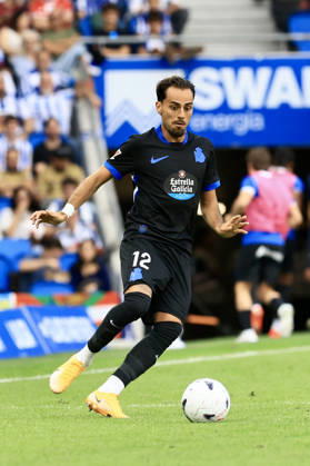 ESP LaLiga EA Sports Real Sociedad RC Deportivo La Coruna Giacomo Quagliata of RC Deportivo during the LaLiga EA Sports match between Real Sociedad and RC Deportivo played at Anoeta Stadium in Gipuzkoa on October 11, 2026, in Spain. Spain Soccer Copyright: xAgenciaxLOFx