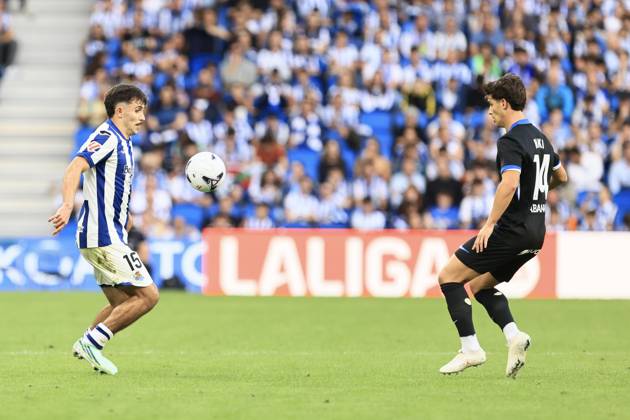 ESP LaLiga EA Sports Real Sociedad RC Deportivo La Coruna Pablo Marín of Real Sociedad during the LaLiga EA Sports match between Real Sociedad RC and Deportivo played at Anoeta Stadium in Gipuzkoa on October 11, 2026, in Spain. Spanish Soccer Copyright: xAgenciaxLOFx