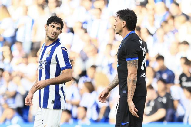 ESP LaLiga EA Sports Real Sociedad RC Deportivo La Coruna Gonçalo Guedes of Real Sociedad during the LaLiga EA Sports match between Real Sociedad RC and Deportivo played at Anoeta Stadium in Gipuzkoa on October 11, 2026, in Spain. Spanish Soccer Copyright: xAgenciaxLOFx