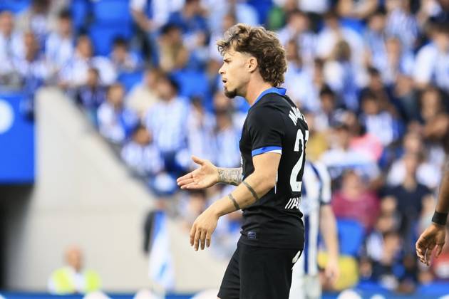 ESP LaLiga EA Sports Real Sociedad RC Deportivo La Coruna Mario Soriano of RC Deportivo during the LaLiga EA Sports match between Real Sociedad and RC Deportivo played at Anoeta Stadium in Gipuzkoa on October 11, 2026, in Spain. Spanish Soccer Copyright: xAgenciaxLOFx