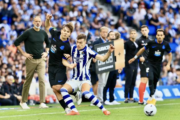 ESP LaLiga EA Sports Real Sociedad RC Deportivo La Coruna Luka Sucic of Real Sociedad during the LaLiga EA Sports match between Real Sociedad RC and Deportivo played at Anoeta Stadium in Gipuzkoa on October 11, 2026, in Spain. Spanish Soccer Copyright: xAgenciaxLOFx