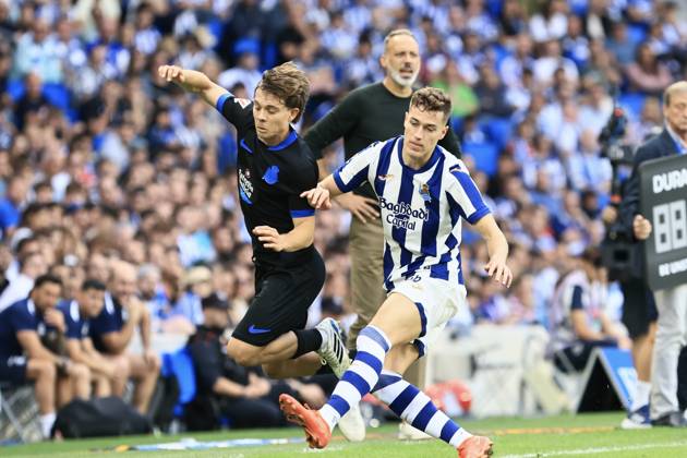 ESP LaLiga EA Sports Real Sociedad RC Deportivo La Coruna Luka Sucic of Real Sociedad during the LaLiga EA Sports match between Real Sociedad RC and Deportivo played at Anoeta Stadium in Gipuzkoa on October 11, 2026, in Spain. Spanish Soccer Copyright: xAgenciaxLOFx
