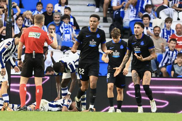 ESP LaLiga EA Sports Real Sociedad RC Deportivo La Coruna Bright Ede of RC Deportivo during the LaLiga EA Sports match between Real Sociedad RC Deportivo and RC Deportivo held at Anoeta Stadium in Gipuzkoa on October 11, 2026, in Spain. Spanish Soccer Copyright: xAgenciaxLOFx