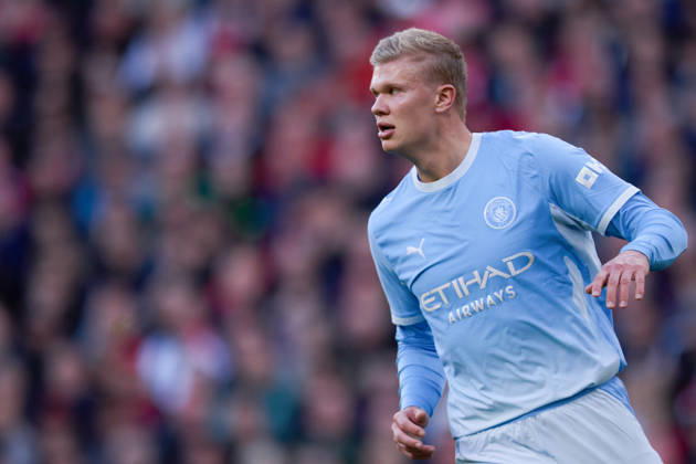 LIVERPOOL, ENGLAND - OCTOBER 11: Erling Haaland of Manchester City looks on during the Premier League 2026 27 football match between Liverpool FC and Manchester City at Anfield on October 11, 2026 in Liverpool, England. (Photo by Koby Abbott Sports Press Photo) Copyright: xKobyxAbbott SportsxPressxPhotox Sportspressphoto_SPR252466