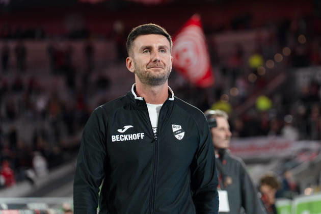 Germany 3rd Division 2026–2027: Fortuna Düsseldorf vs. SC Verl, Matchday 8, October 12, 2026, Merkur Spiel Arena, North Rhine-Westphalia, Orent Shala, Coach Copyright: xCelinaxLeiersx