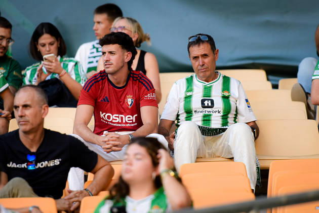 ESP LaLiga EA Sports Real Betis vs. CA Osasuna: A fan of Real Betis and Osasuna during the LaLiga EA Sports match between Real Betis and CA Osasuna, played at Benito Villamarín Stadium in Seville on October 11, 2026, in Spain. Spanish Soccer Copyright: xAgenciaxLOFx