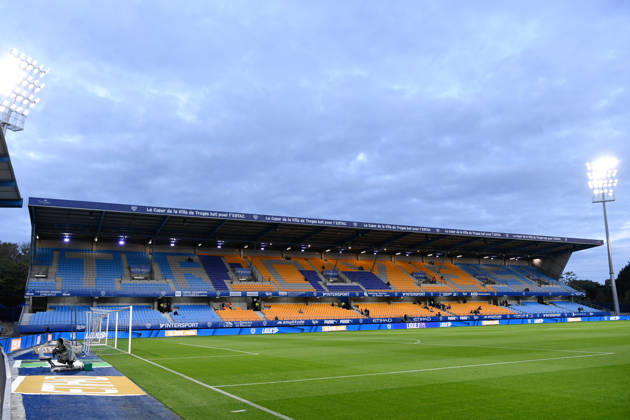 ESTAC Troyes v Olympique de Marseille - Ligue 1 McDonald s 2026 2027 General View of Stade de l Aube during Ligue 1 McDonald s match between Troyes and Marseille at Stade de l Aube on October 11, 2026 in Troyes, France. Troyes France  Copyright: xEwenxGavetx 776573381