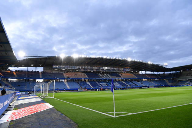 ESTAC Troyes v Olympique de Marseille - Ligue 1 McDonald s 2026 2027 General View of Stade de l Aube during Ligue 1 McDonald s match between Troyes and Marseille at Stade de l Aube on October 11, 2026 in Troyes, France. Troyes France  Copyright: xEwenxGavetx 776573381