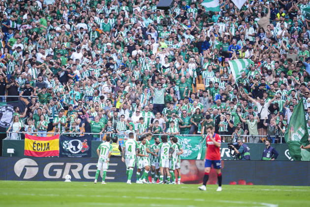 October 11, 2026, Sevilla, Sevilla, Spain: Francisco Alarcon Isco of Real Betis Balompie celebrates a goal during the Spanish league, LaLiga EA Sports, football match played between Real Betis and CA Osasuna at La Cartuja stadium on October 11, 2026, in Sevilla, Spain. Real Betis V CA Osasuna - LaLiga EA Sports - ZUMAa181 20261011_zaa_a181_203 Copyright: xJoaquinxCorcherox