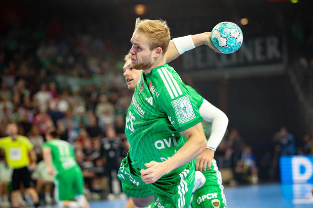 October 11, 2026, xBHAx, Handball, Opel HBL, 2026–2027 Season, 1st HBL, Füchse Berlin vs. TBV Lemgo Lippe, Max Schmeling Hall, Matthes Langhoff (Füchse Berlin), No. 25 (forward), Berlin, Deutschkand