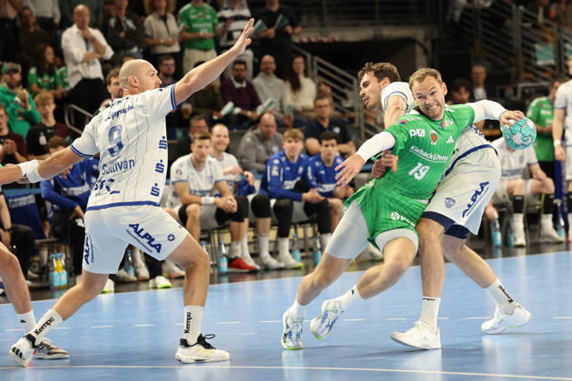 October 11, 2026, xBHAx, Handball, Opel HBL, 2026–2027 season, 1st HBL, Füchse Berlin vs. TBV Lemgo Lippe, Max Schmeling Hall, Mathias Gidsel (Füchse Berlin), No. 19 on offense, Berlin, Germany