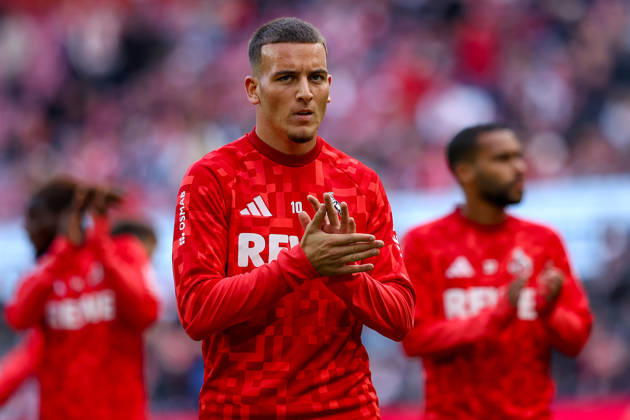 October 11, 2026, xkwix, Soccer, Bundesliga, 1. FC Köln vs. Borussia Mönchengladbach, RheinEnergieSTADION, Matchday 5, 2026–2027 Season: Said El Mala and 1 FC Köln 10 clap during warm-ups. DFB regulations prohibit any use of photographs as image sequences and or quasi-video. Photo: xKamilxWilkowskixPressefotoKochx, North Rhine-Westphalia, Germany