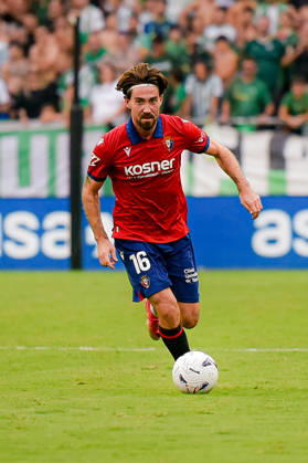 ESP LaLiga EA Sports: Real Betis vs. CA Osasuna. Moi Gomez of Osasuna during the LaLiga EA Sports match between Real Betis and CA Osasuna played at Benito Villamarin Stadium in Seville on October 11, 2026, in Spain. Spanish Soccer Copyright: xAgenciaxLOFx