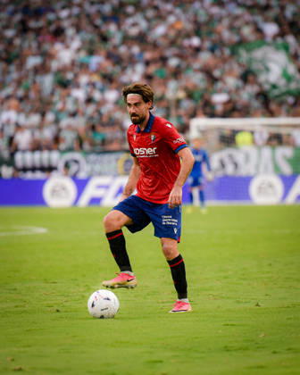 ESP LaLiga EA Sports: Real Betis vs. CA Osasuna. Moi Gomez of Osasuna during the LaLiga EA Sports match between Real Betis and CA Osasuna played at Benito Villamarin Stadium in Seville on October 11, 2026, in Spain. Spanish Soccer Copyright: xAgenciaxLOFx