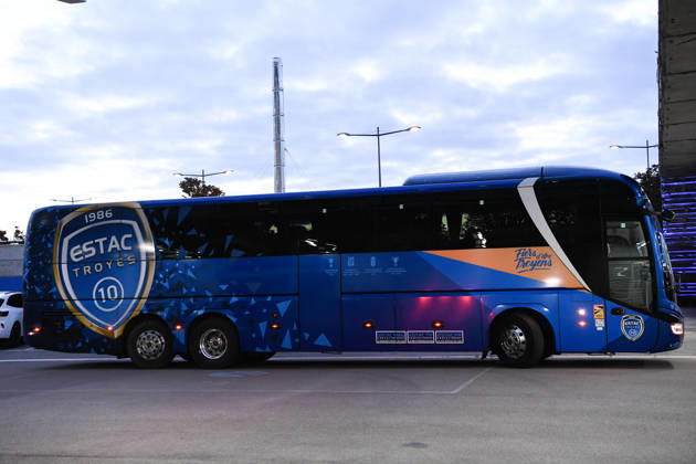 ESTAC Troyes v Olympique de Marseille - Ligue 1 McDonald s 2026 2027 Bus of ESTAC Troyesduring Ligue 1 McDonald s match between Troyes and Marseille at Stade de l Aube on October 11, 2026 in Troyes, France. Troyes France  Copyright: xEwenxGavetx 776573381