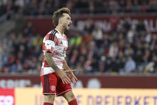 Fabian Schleusener of Fortuna Düsseldorf gestures during the 3. Liga match between Fortuna Düsseldorf and SC Verl at the Merkur Spiel Arena on October 11, 2026, in Düsseldorf, Germany Photo by Oliver Kaelke DeFodi Images Fabian Schleusener of Fortuna Düsseldorf gestures during the 3. Liga match between Fortuna Düsseldorf and SC Verl at Merkur Spiel Arena on October 11, 2026 in Düsseldorf, Germany. Photo by Oliver Kaelke, DeFodi Images. DFB and DFL regulations prohibit any use of photographs as image sequences and or quasi-video. Photo by Oliver Kaelke, DeFodi Images.