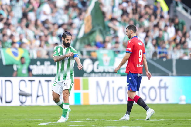 October 11, 2026, Sevilla, Sevilla, Spain: Francisco Alarcon Isco of Real Betis Balompie celebrates a goal during the Spanish league, LaLiga EA Sports, football match played between Real Betis and CA Osasuna at La Cartuja stadium on October 11, 2026, in Sevilla, Spain. Sevilla Spain - ZUMAa181 20261011_zaa_a181_195 Copyright: xJoaquinxCorcherox