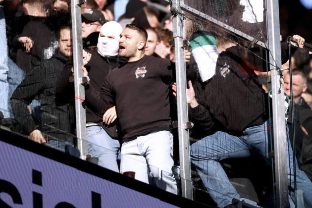 FANS Gladbach High-Risk Match in Cologne DFL Soccer Bundesliga Season 2026–2027 Match 1 FC Cologne vs. Borussia Mönchengladbach 2–1 on October 11, 2026, in Cologne DFL REGULATIONS PROHIBIT ANY USE OF PHOTOGRAPHHS as IMAGE SEQUENCES and or QUASI-VIDEO Copyright: xLacixPerenyix