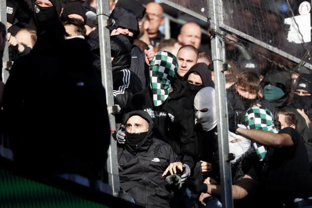 FANS Gladbach High-Risk Match in Cologne DFL Soccer Bundesliga Season 2026–2027 Match 1 FC Cologne vs. Borussia Mönchengladbach 2–1 on October 11, 2026, in Cologne DFL REGULATIONS PROHIBIT ANY USE OF PHOTOGRAPHHS as IMAGE SEQUENCES and or QUASI-VIDEO Copyright: xLacixPerenyix