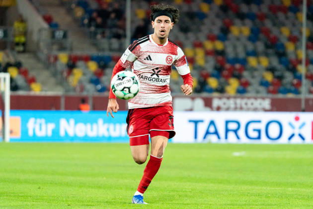 Germany 3rd Division 2026–2027: Fortuna Düsseldorf vs. SC Verl, Matchday 8, October 12, 2026, Merkur Spiel Arena, North Rhine-Westphalia; Anas Slimani, Fortuna Düsseldorf, 34 Copyright: xCelinaxLeiersx