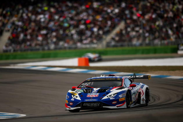 ADAC GT Masters, 11. + 12. Rennen Hockenheim 2026 63 Lamborghini Huracan GT3 EVO 2, LIQUI MOLY Team Engstler Motorsport: Finn Zulauf, Felix Hirsiger - picture by Gruppe C Photography Hockenheim Hockenheimring Baden-Württemberg Deutschland Copyright: xGruppexCxPhotographyx