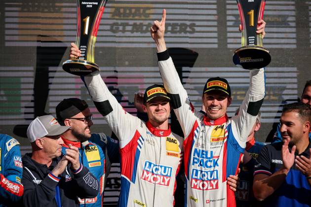 ADAC GT Masters, 11. + 12. Rennen Hockenheim 2026 63 Lamborghini Huracan GT3 EVO 2, LIQUI MOLY Team Engstler Motorsport: Finn Zulauf, Felix Hirsiger - picture by Gruppe C Photography Hockenheim Hockenheimring Baden-Württemberg Deutschland Copyright: xGruppexCxPhotographyx