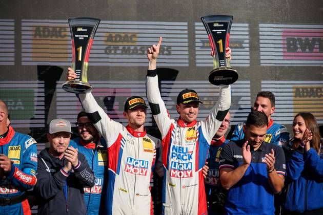 ADAC GT Masters, 11. + 12. Rennen Hockenheim 2026 63 Lamborghini Huracan GT3 EVO 2, LIQUI MOLY Team Engstler Motorsport: Finn Zulauf, Felix Hirsiger - picture by Gruppe C Photography Hockenheim Hockenheimring Baden-Württemberg Deutschland Copyright: xGruppexCxPhotographyx
