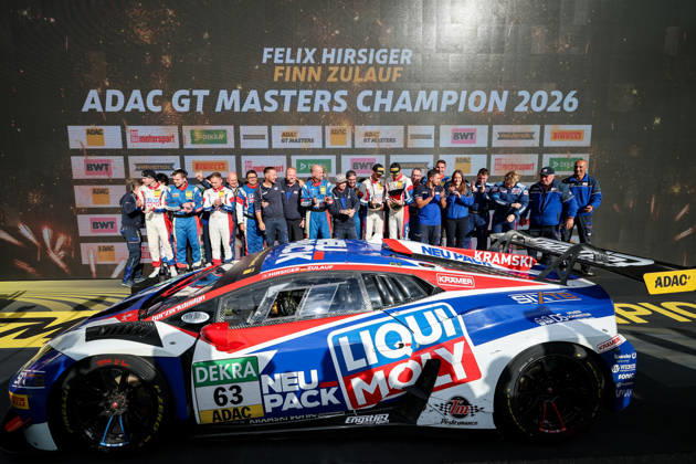 ADAC GT Masters, 11. + 12. Rennen Hockenheim 2026 63 Lamborghini Huracan GT3 EVO 2, LIQUI MOLY Team Engstler Motorsport: Finn Zulauf, Felix Hirsiger - picture by Gruppe C Photography Hockenheim Hockenheimring Baden-Württemberg Deutschland Copyright: xGruppexCxPhotographyx