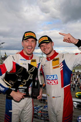 ADAC GT Masters, 11. + 12. Rennen Hockenheim 2026 63 Lamborghini Huracan GT3 EVO 2, LIQUI MOLY Team Engstler Motorsport: Finn Zulauf, Felix Hirsiger - picture by Gruppe C Photography Hockenheim Hockenheimring Baden-Württemberg Deutschland Copyright: xGruppexCxPhotographyx