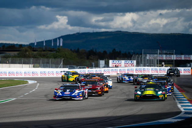 ADAC GT Masters, 11. + 12. Rennen Hockenheim 2026 63 Lamborghini Huracan GT3 EVO 2, LIQUI MOLY Team Engstler Motorsport: Finn Zulauf, Felix Hirsiger, 2 Ford Mustang GT3, Haupt Racing Team: Kiano Blum, Niklas Kalus - picture by Gruppe C Photography Salzburg Salzburgring Bayern Germany Copyright: xGruppexCxPhotographyx
